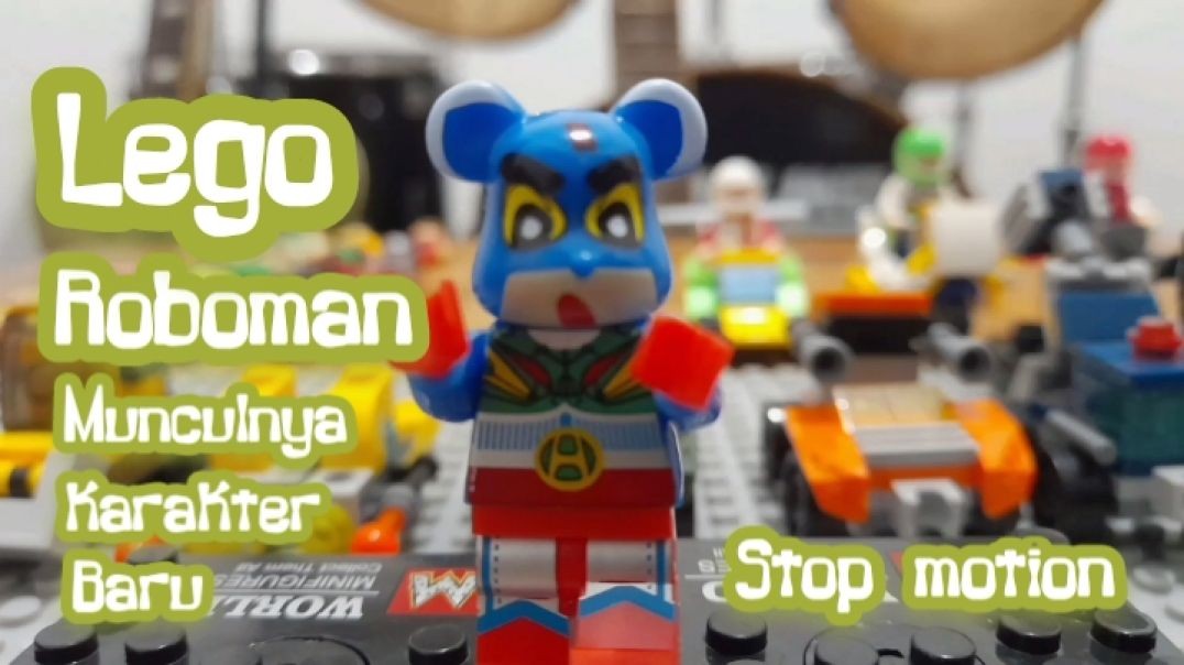 Lego Roboman super bear caracter shincan dubbindo